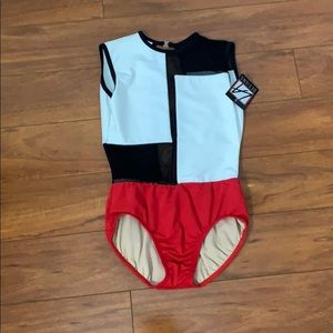 White Red & Black LA Dance Designs Leo